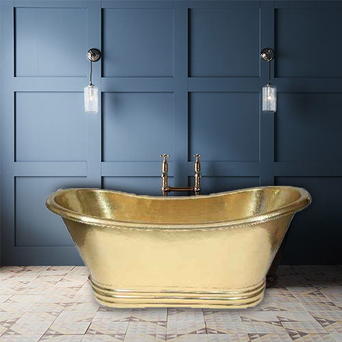 Hammered Brass Bathtub